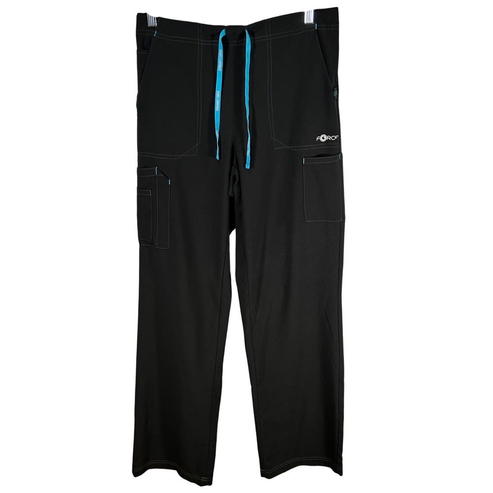 Carhartt Force Cross-Flex Scrub Pants Black Teal Tall S C52110 Cargo Medical